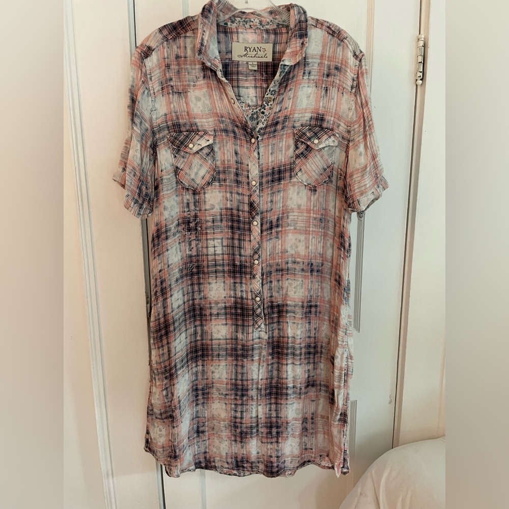 Ryan Michael Western Cotton Cowgirl Dress